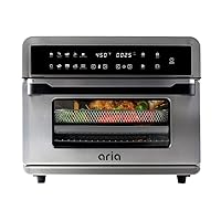 Aria Air Fryers ATO-898 Toaster Oven Air Fryer, 30Qt, Brushed Stainless Steel