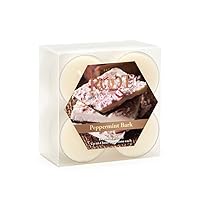 Scented Tealights Holiday Collection Beeswax Blend 4-Hour Tealight Candles, 8-Count, Peppermint Bark