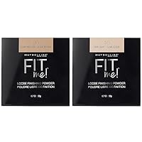 Maybelline Fit Me Loose Setting Powder Face Powder Makeup Finishing Powder Light Medium 1 Count & Fair Light 1 Count