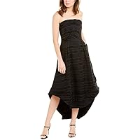 Women's Solitude Strapless High Low Fit and Flare Party Dress