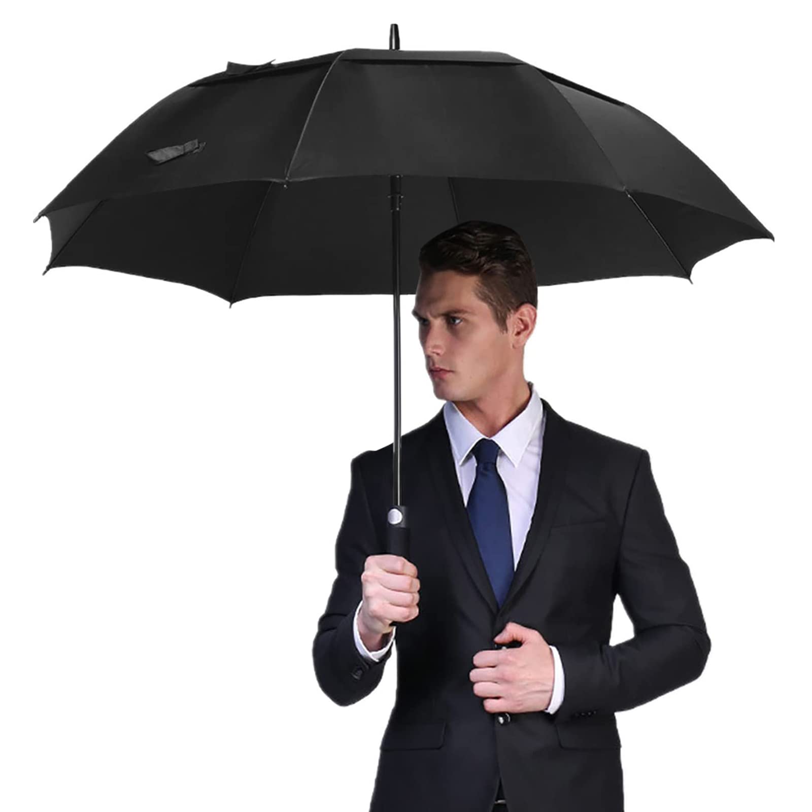 G4Free 47/54/62/68/72 Inch Automatic Open Golf Umbrella Extra Large Oversize Double Canopy Vented Windproof Waterproof Stick Umbrellas