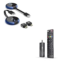 TIMBOOTECH Wireless HDMI Transmitter and Receiver 4K and ATSC Digital Converter Box for TV - Convert Antenna OTA Channels to Digital Signal to Your 2 TVs - Plug & Play, 165FT Range, Fit for All TVs