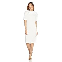 Adrianna Papell Women's Roll Neck Sheath with V Back