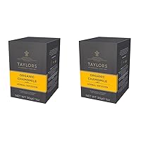 Organic Chamomile Herbal Tea, 20 Teabags (Pack of 2)