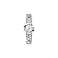 GUESS Ladies 28mm Watch - Silver Tone Strap Silver Dial Silver Tone Case