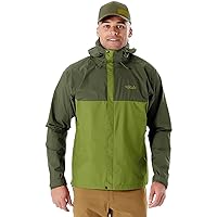 RAB Men's Downpour Eco Waterproof Breathable Jacket for Hiking & Climbing