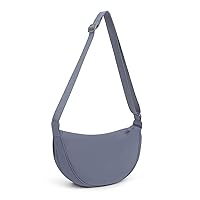 DKIIL NOIYB Crescent Bag for Women, Nylon Crescent Bags Hobos Crossbody Bag Portable Crescent Purse with Adjustable Strap Solid Color Chest Bag Shoulder Bag Fanny Packs