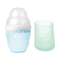 Olababy GentleBottle (Sky, 4 oz) + Olababy First Cup (Mint, 2 oz)