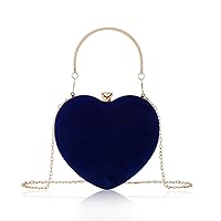 Lanpet Women Heart Shaped Evening Bag Mini Clutch Purse Chain Strap Shoulder Bag Handbag for Wedding Cocktail Party …