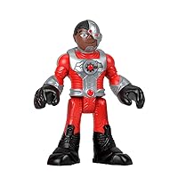 Replacement Poseable Cyborg Figure for Fisher-Price Imaginext Playset Inspired by DC Superfriends SuperVillain Holiday Theme ~ HML59