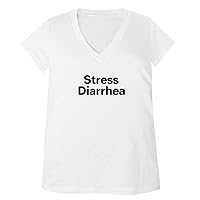 Stress Diarrhea - Adult Bella + Canvas B6035 Women's V-Neck T-Shirt