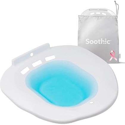 Sitz Bath for Toilet Seat - Sitz Bath for Postpartum Care and Hemorrhoids, Saddle Soreness Inflammation & Tearing - Portable Sitz Baths - We Give A Sitz - Ahhh Soothic