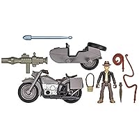 Worlds of Adventure with Motorcycle and Sidecar Action Figure Set, 2.5-inch, Action Figures, Ages 4 and Up