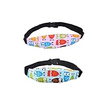 2 Pack Baby Car Head Support - Safety Car Seat Sleep Nap Aid Head Support Belt Offers Protection and Safety for Kids, Baby Stroller Seat Head Support Band Best Gift for Kids