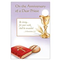 Christian Brands Catholic On the Anniversary of a Dear Priest Card (Pack of 12)