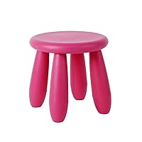 Foot Rest Stool Plastic Short Stool Household Shoes Changing Stool Sofa Footstool Small Bench for Bedroom, Kitchen, Living Room Padded Seat