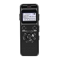 Digital Voice Recorder Audio Recording Dictaphone MP3 LED Display Voice Activated Support 64G Expansion Noise Reduction (Color : D, Size : 32GB)