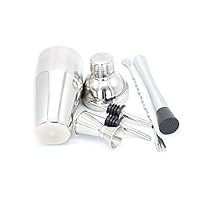 BESTOYARD Mixer Drink Bartender 6 Pcs Sushi Plates for Table Party Metal Cotton Ball Holder Ceramic Toothpick Holder Cocktail Shaker Stainless Steel Shaker European Style 6 Piece Set