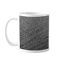 Fabric Flax Gray Abstract Mug Pottery Ceramic Coffee Porcelain Cup Tableware