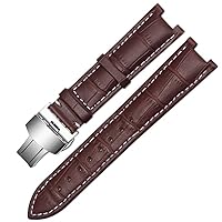 Gnuine leather watchband for GC wristband 22 * 13mm 20 * 11mm Notched strap with stainless steel butterfly buckle BAND