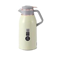 Vacuum Jug Large Capacity 1.9L Thermos Glass Insulated Bottle for Outdoor, Offices, Homes, Restaurants Thermal Carafe/Tea Carafe/Coffee Pot (Color : White, Size : 1.9L) (Yellow 1.9L)