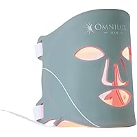 Omnilux Men & Women Flexible LED Light Therapy Mask. Professional Clinic Grade Treatment at Home (Men)