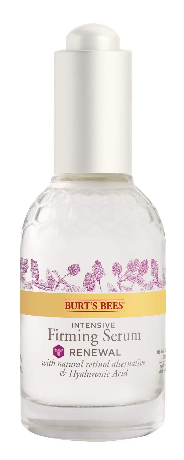 Burt's Bees Face Serum, Retinol Alternative, Facial Care with Hyaluronic Acid, Intensive Firming Skin Care, 1 Ounce