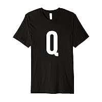 Q Letter Number Symbol Alphabet Initial Premium T-Shirt