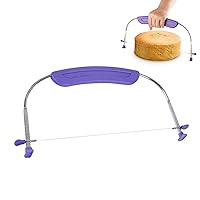 WAFJAMF Adjustable Cake Leveler Cutter for Leveling Tops, Suitable for 10 Inch Cake, Professional Cake Slicer with Stainless Steel Wire Cakes Baking Tool for Wedding Birthday Layer Cake