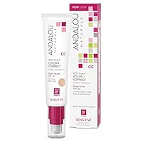 Andalou Naturals Moisturizing Color + Correct, Sheer Nude SPF 30 2oz (Pack of 2)