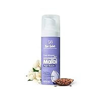 Nat Ha-bit Coco Mogra Night Face Malai Cream, Ayurvedic Anti-Aging Formula with Vitamin E Enriched Cocoa for Radiant Skin and Restoration Overnight-30 gm