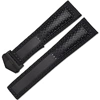 Genuine Leather Watchband For Brand Wrist Band Stoma Breathable Cow Leather Bracelet With Folding Buckle 22mm