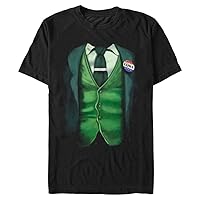 Marvel Big & Tall Loki Costume Men's Tops Short Sleeve Tee Shirt, Black, 4X-Large