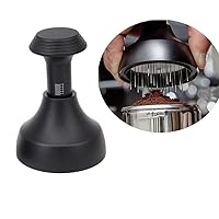 Espresso 304 Stainless Steel 51mm/58mm Coffee Distributor Leveler Tool Macaron Coffee Tamper With Three Angled Slopes (Base Diameter : 58mm, Color : Light Green)