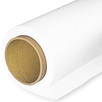 Seamless Photography Background Paper, Photo Backdrop Paper (4.4x16 Feet, Arctic White)