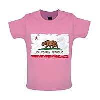 California Grunge Style Flag - Organic Baby/Toddler T-Shirt