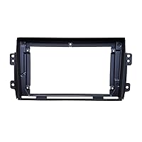 wipi 9inch Car Stereo Big Screen 2DIN Fascia Frame Adapter Audio Dash Fitting Panel Frame Fit for Suzuki SX4 2006-2017 (Color Name : Black)