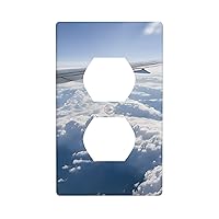 (Beautiful Sky Airplane) Modern Wall Panel, Switch Cover, Decorative Socket Cover For Socket Light Switch, Switch Cover, Wall Panel.