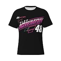 Alex Bowman 48 Men's T-Shirt Printing Performance Short Sleeve Crewneck T-Shirt Tight Sport Classic