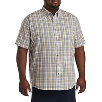 Harbor Bay by DXL Men's Big and Tall Easy-Care Plaid Sport Shirt