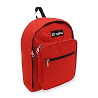 Everest Luggage Classic Backpack, Red, Medium