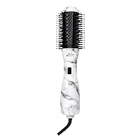 Aria Beauty Blowdry Brush - Blow Dryer with Adjustable Heat/Speed Settings - Dual-Bristle Design for Smoothness and Volume - Grey Marble - 1 pc