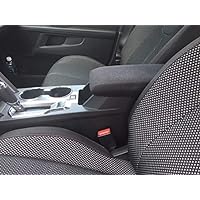 Compatible with The Chevy Equinox 2010-2017B Center Console Armrest Cover Fleece -Black