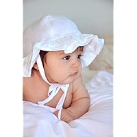 Baby Girls' UPF 50+ Double Ruffle Hat