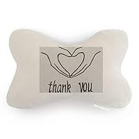 Black Heart Shaped Personalized Gesture Car Trim Neck Decoration Pillow Headrest Cushion Pad