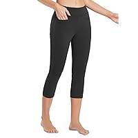 BALEAF Capri Pants for Women Casual Summer Pull On Yoga Dress Capris Work Jeggings Athletic Golf Crop Pants with Pockets