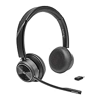 Poly Savi 7300 Office 7320 Headset - Microsoft Teams Certification - Stereo - Wireless - DECT 6.0-590 ft - 20 Hz - 20 kHz - Over-The-Head, On-Ear - Binaural - Ear-Cup - Noise Cancelling Microphone -