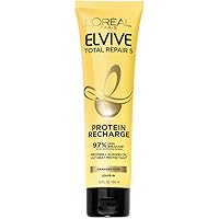 L'Oreal Paris Elvive Total Repair 5 Protein Recharge Leave In Conditioner Treatment and Heat Protectant, 5.1 Ounce