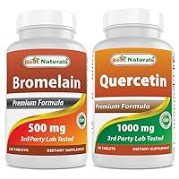 Best Naturals Bromelain 500 mg & Quercetin 1000 mg
