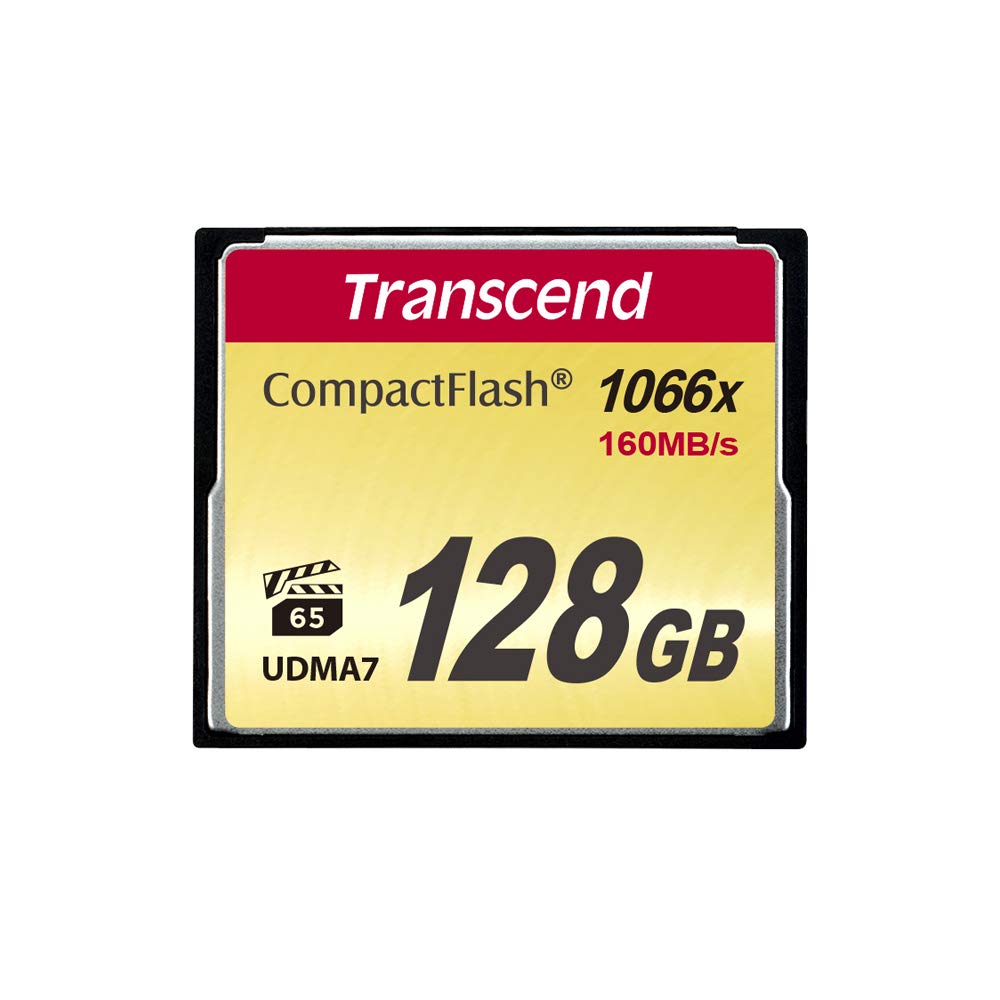 Transcend 128GB Compact Flash Memory Card 1000x (TS128GCF1000)